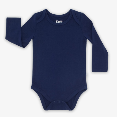 Classic Navy Long Sleeve Bodysuit - 12-18 months