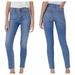 J. Crew Jeans | J.Crew Jeans 9" Toothpick Skinny Button Fly Raw Hem High Rise Denim Blue 26 P | Color: Blue | Size: 26