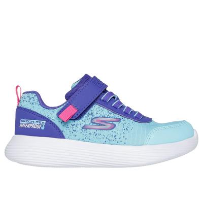 Skechers Girl's GO RUN 400 V.2 Sneaker | Size 1.5 | Purple/Turquoise | Textile/Synthetic