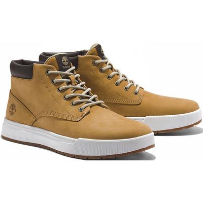 Schnürboots TIMBERLAND "MAPLE GROVEMID LACE UP SNEAKER", Gr. 40, gelb (wheat), Leder, sportlich, Schuhe, Winterschuhe, S