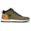 Schnürboots TIMBERLAND "SPRINT TREKKERMID LACE UP SNEAKER", Gr. 40, grün (dunkelgrün), Leder, Synthetik, sportlich, Schuhe, Winterschuhe, Sneakerboots, Winterboots