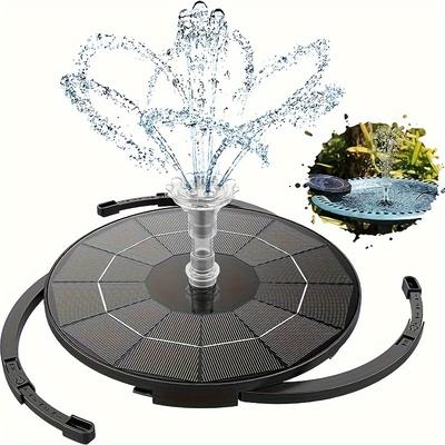 TEMU 3.5 W Solar Fountain With 12 Nozzlessolar Pumpoutdoor Pondsuitable For Birdbathsaquariumspondsgardensfountains