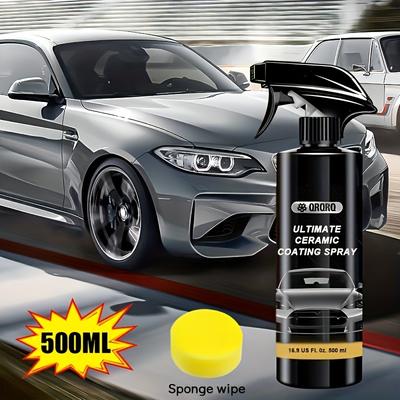 TEMU 16.9oz Rapid Ceramic Coating Paint For Car, Maximum Gloss Plating Spray Dust-proof And Glazing Coating Spray Hydrophobic Large Capacity, Powerful Effect +1 Sponge