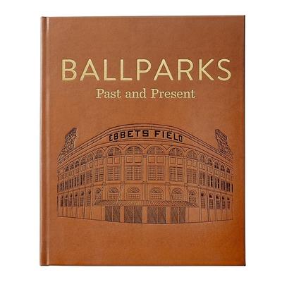 Graphic Image Ballparks Past & Present Coffee Table Book, Leather, Tan