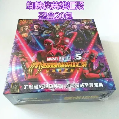 Disney Jungen Spider-Man Endgame Cartoon-Karten-Set Mädchen Frozen Collectionsnow Card Set Collection Weihnachtsgeschenk Geschenk Image