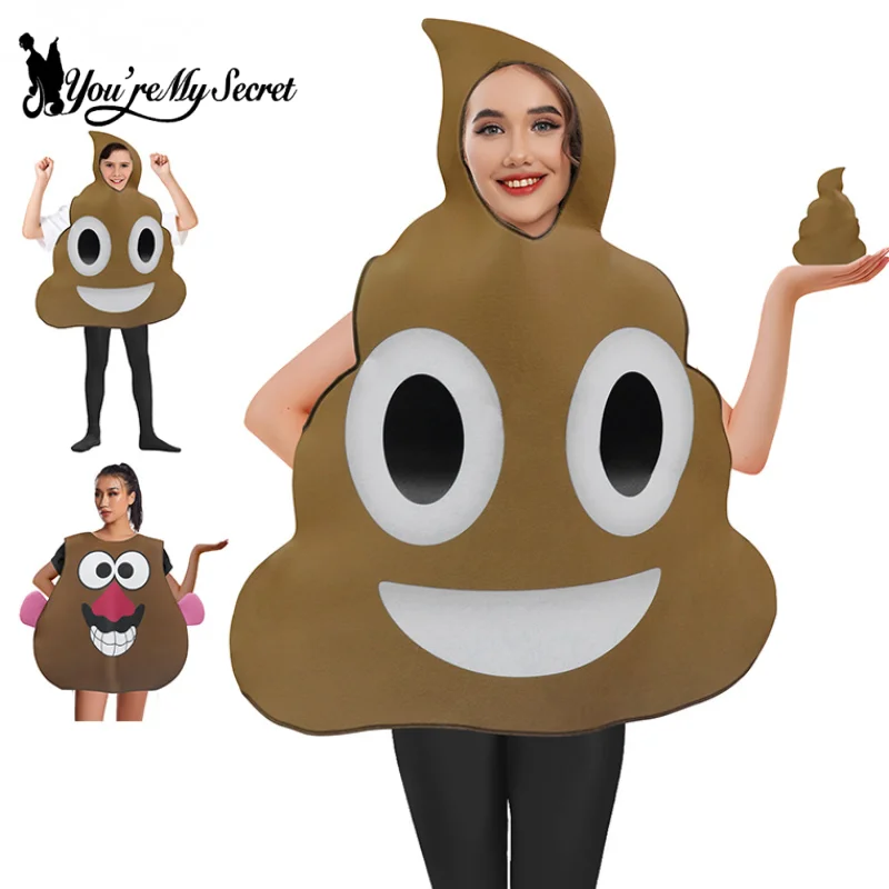 [Du bist mein Geheimnis] Poop-Kostüm für Erwachsene und Kinder, lustiges Bühnenshow-Kostüm, Halloween-Party, Cosplay-Outfit, Karneval, Party, Kostüm Image
