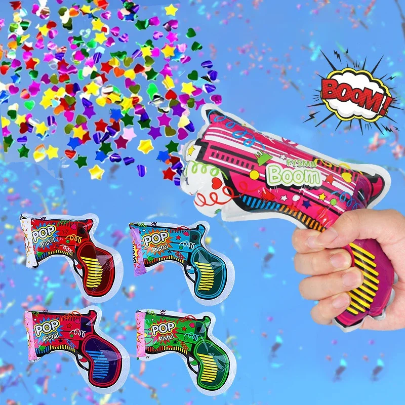 10 stücke Party Aufblasbare Feuerwerk Ballon Handheld Konfetti Hochzeit Festival Neue Jahr Dekorationen Ballon Spielzeug Party Liefert Image