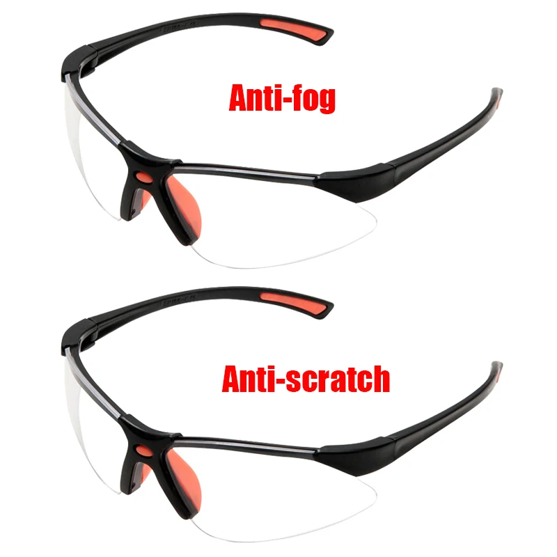 Motorrad Sicherheit Anti-Beschlag und Anti-Kratz-Auge Klare Schutzbrille Taktische Sport Schutzbrille mit weichem Silikon-Nasenclip Image