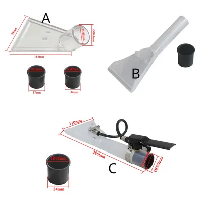 38 35 32mm Vacuum Cleaner Swivel Head Floor Nozzle Transparent Sofa Carpet Cleaner Nozzles Vacuum Cleaner Parts