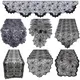 Halloween schwarze Spitze Kamin Schal Spinnennetz Tisch läufer Tischdecke für Halloween Party Tisch Mesh Dekor Horror Haus Requisiten