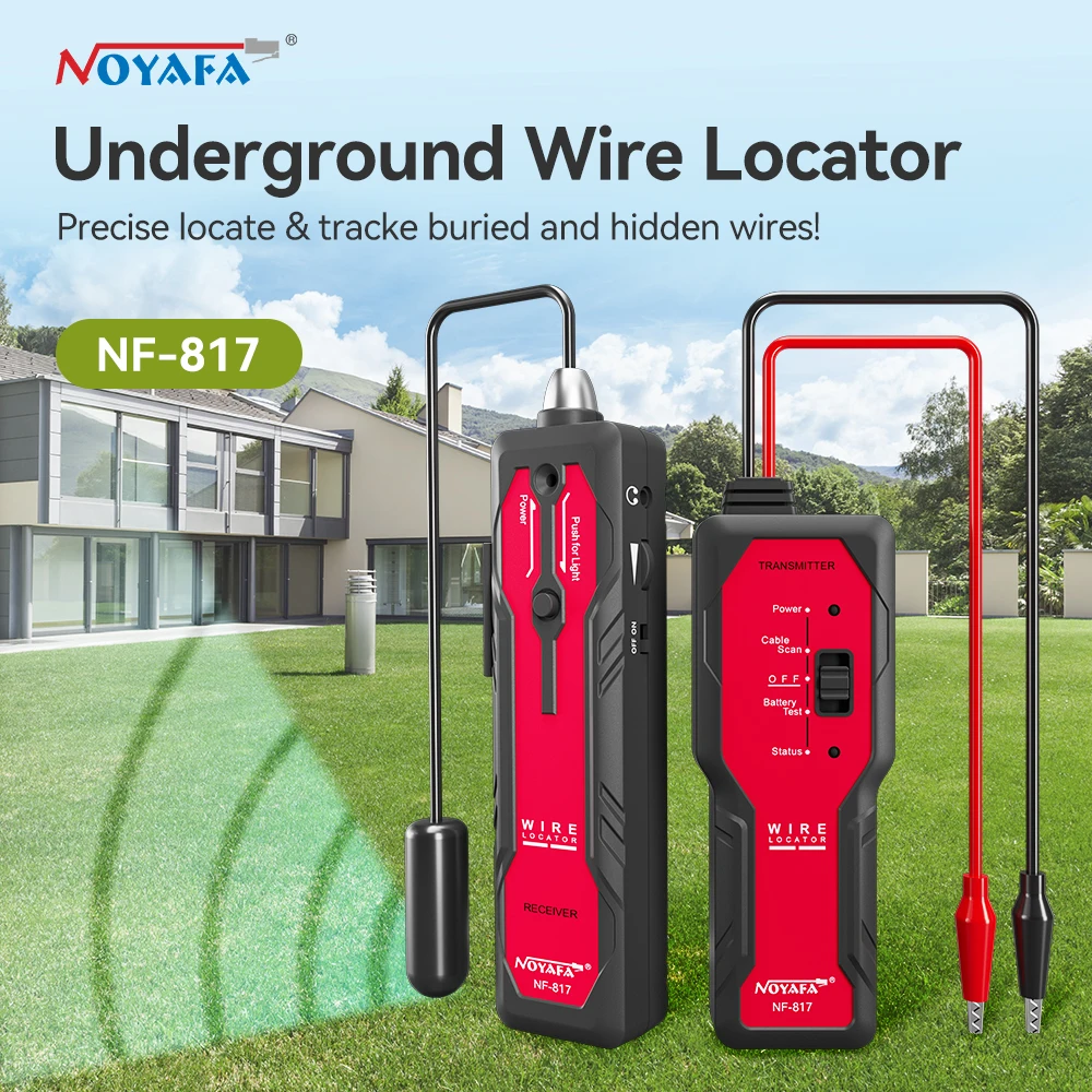 Noyafa Underground Cable Locator NF-817 Visual Fault Wire Tracer Anti-Interferenz-Kabeltester Professioneller Kabelfinder Image