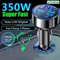 UYUXIO Adattatore per caricabatteria per telefono da auto USB C 6 in 1 con display di tensione Dual PD super veloce per iPhone 15 Pro max OPPO Samsung Huawei