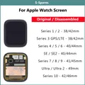 Schermo smontato originale ufficiale per Apple Watch Series 1 2 3 4 5 6 7 8 9 10 SE Ultra, gruppo display LCD, testato, A+++