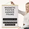 1PC magnetico teak legno di pino immagine poster ganci cornici foto arte della parete stampa su tela