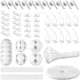 Vendita calda 148 pezzi kit organizzatore per la gestione dei cavi manicotto del cavo diviso clip per cavi autoadesivi supporto cavi fascette cavo hub di stoccaggio