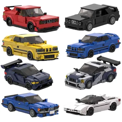 Brick link technisches Auto Stadt Speed Champions m3 e30 e36 e46 gtr 635csi 850csi Fahrzeuge setzt Image