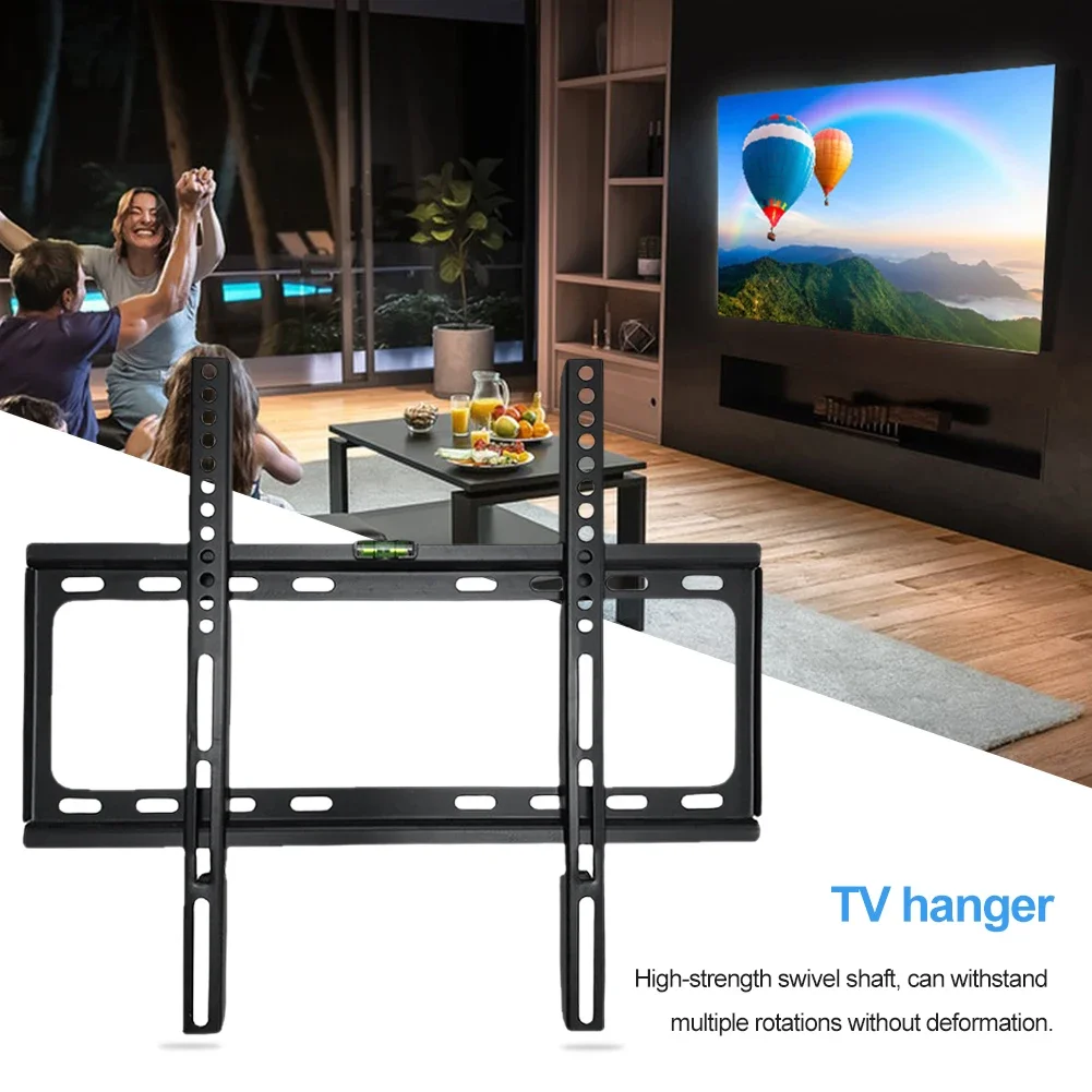 26-63 Zoll TV-Wandhalterung, universelle TV-Halterung, Monitorhalter, verstellbare flache TV-Wandhalterung mit niedrigem Profil für LCD-LED-Monitore Image