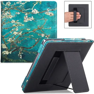 Stand Case for 7" Kindle Oasis 9th/10th Generation e-Readers - PU Leather Sleeve Cover with Hand