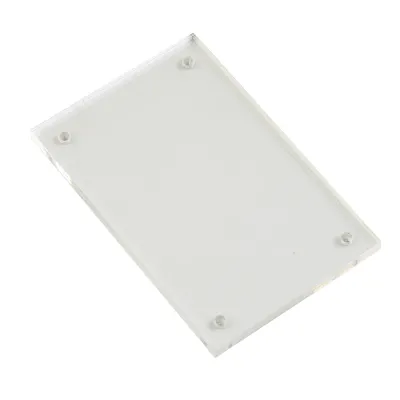 1 Stück transparenter Acryl-Fotorahmen, magnetische Poster-Display, 3 + 3 mm dick, 5,5 x 8,2 cm, 6 x 9 cm, 7 x 10,5 cm, 9 x 12,8 cm, 10 x 15 cm