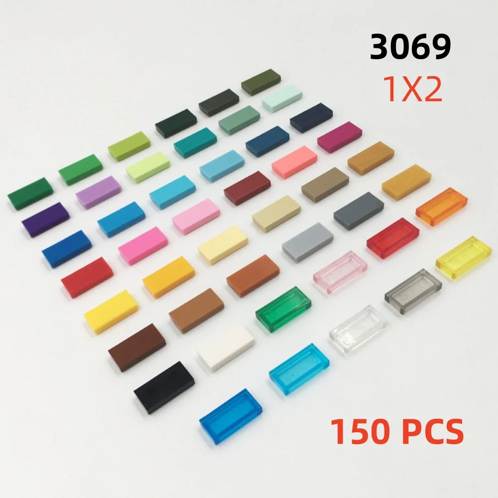 150 teile/los Gebäude blöcke Fliesen 1x2 DIY Assmble Kollektionen Bulk modulares GBC-Spielzeug für High-Tech-Moc-Set Image