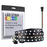 2,5 m 5m Strisce luminose LED flessibili 30/60 LED 5050 SMD 10mm 1 pc RGBIC (Colore sogno indirizzabile) Strisce LED Al Coperto Feste Impermeabile 12 V