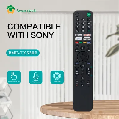 Replacement Voice Remote Control for Smart Sony TV RMF-TX520P RMF-TX520E KD75X80J KD85X80J