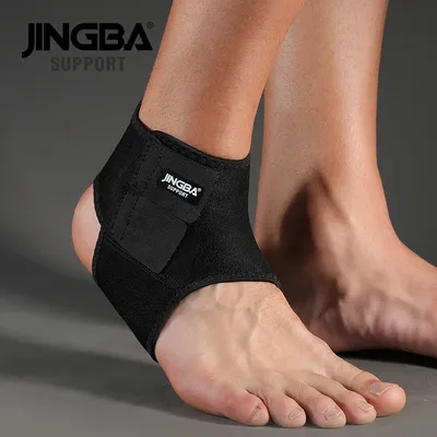 JINGBA SUPPORT 1PCS 3D Neoprene Adjustable Protective Ankle Support Protector Football Basketball