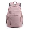 Girls' Backpack School Bag Bookbag School Solid Color Nylon Large Capacity Durable Zipper Black Pink Blue