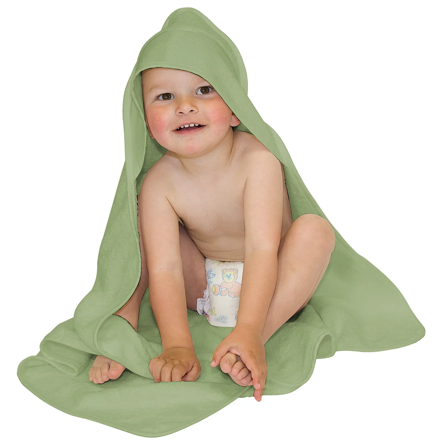buttinette Cape de bain, sauge, 80 x 80 cm