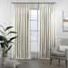 Lilijan Home & Curtain Polyester Room Darkening Single Curtain Panel Panel gray/black/brownPlastic/Metal in White | 84" W x 60" L | Wayfair