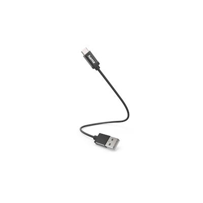 Hama 00201600 USB Kabel 0,2 m USB 2.0 USB A USB C Schwarz