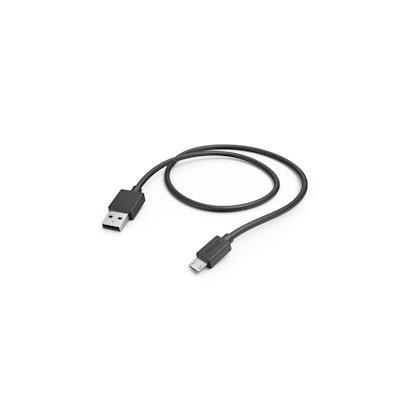 Hama 00201584 USB Kabel 1 m USB 2.0 Micro-USB A USB A Schwarz