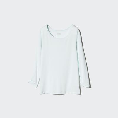 Uniqlo - Heattech Scoop Neck T-Shirt - Green - 11-12Y