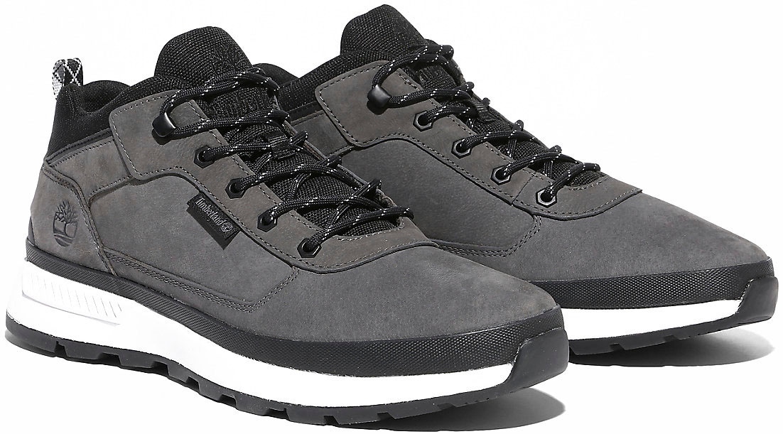 Wanderschuh TIMBERLAND "FIELD TREKKER MID LACE UP SNEAKER", Gr. 41,5, grau (mittelgrau), Leder, Synthetik, Sportlich, Schuhe, Wintersneaker, Sneaker, Winterschuhe Image