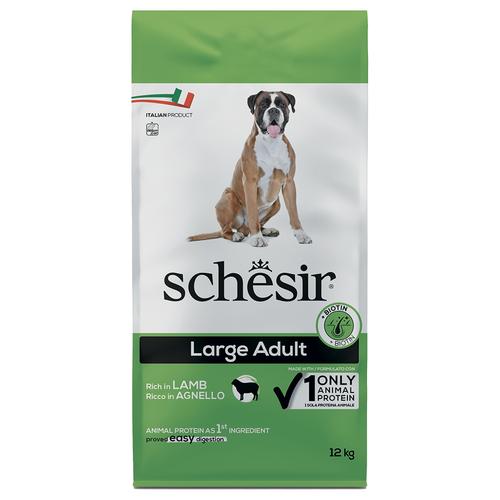 Sparpaket: 2x 12kg Schesir Dog Large Adult mit Lamm Hundefutter trocken