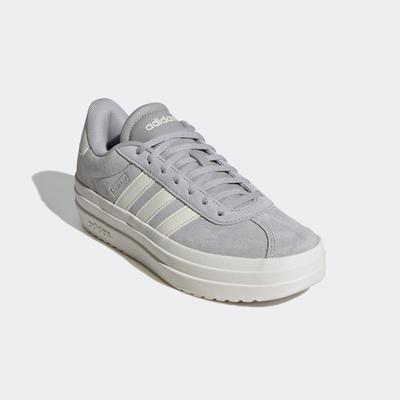 Sneaker ADIDAS SPORTSWEAR "VL COURT BOLD", Gr. 36, grau (grau two, sanftes weiß, core weiß), Leder, Synthetik, sportlich