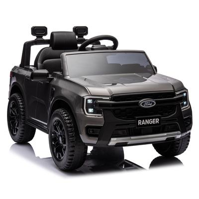 12V Kids Ride On Car with Remote Control - Licensed Ford Ranger, Rear Suspension, MP3, Bluetooth - Gray