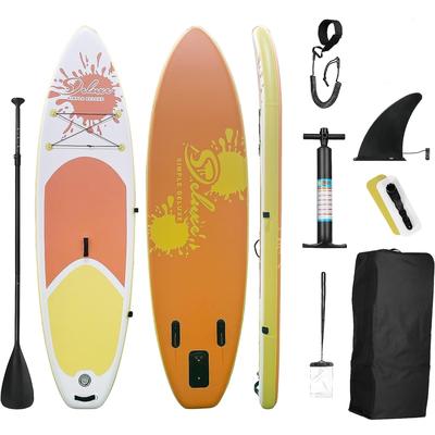 Inflatable Blow Up Stand-Up Paddle Board with Accessories & Backpack for All Skill Levels Adults & Youth, Surf Control