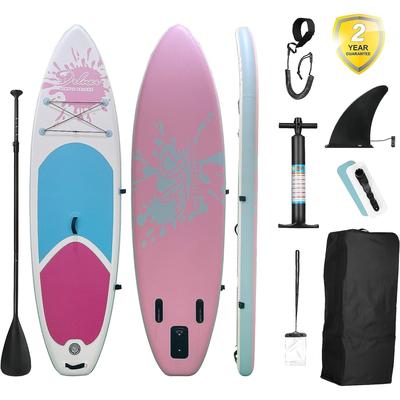 Inflatable Blow Up Stand-Up Paddle Board with Accessories & Backpack for All Skill Levels Adults & Youth, Surf Control