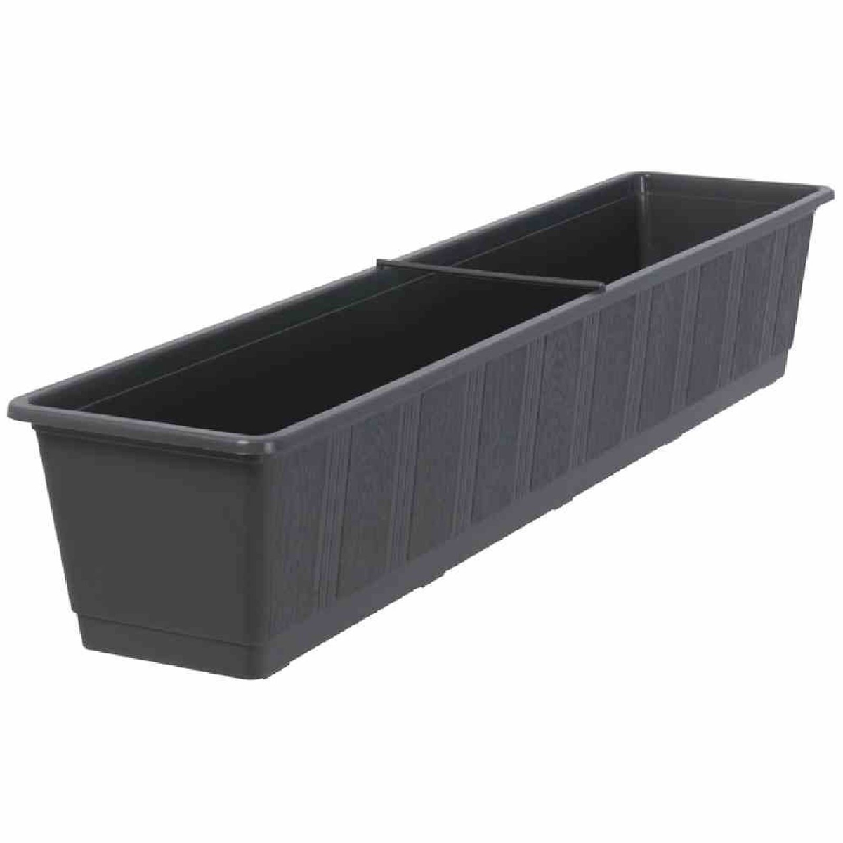 Geli Blumenkasten, Standart 80 cm, anthrazit, 80 x 17.5 x 14.5 cm, 80308038 eckig Anthrazit Image