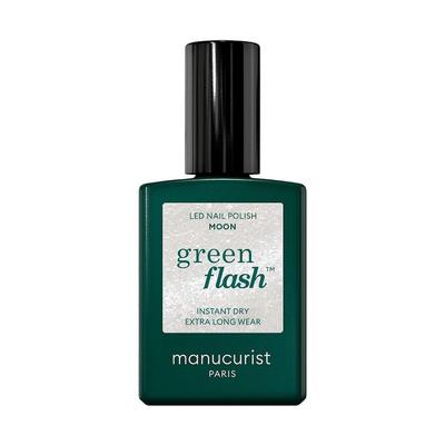 manucurist green flash Instant Dry Extra Long Wear UV-Nagellack Moon 15 ml Weiss Image