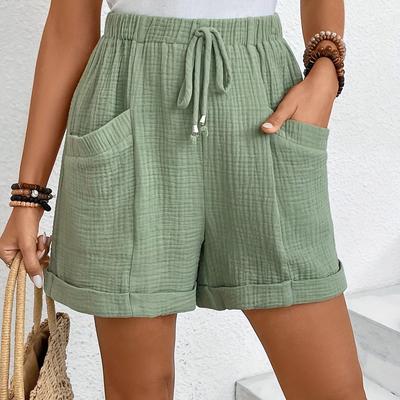 TEMU New Summer Casual And Fashionable Comfortable Shorts With Band Image