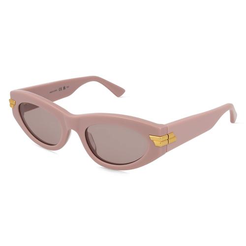 Bottega Veneta BV1189S Damen-Sonnenbrille Vollrand Butterfly Recycled Acetat-Gestell, pink