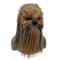Monster Chewbacca Maske Voller Kopf Erwachsene Unisex Gruseliges Kostüm Beweglicher Kiefer Leistung Party Karneval Einfaches Karnevalskostüm