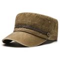 Per uomo Coppola Cappello da Sole Cappello da Camionista Blu marino Kaki Cotone Moda Casual Streetwear Quotidiano Tinta unica Regolabile Protezione solare Traspirante