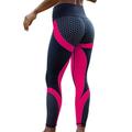 Per donna Pantaloni da yoga Leggings da yoga Fascia Elastica Vita Alta Yoga Allenamento in Palestra Pilates Collant Blocco di colori Nero Giallo Rosso Gli sport Abbigliamento sportivo Elasticizzato