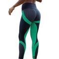 Per donna Pantaloni da yoga Leggings da yoga Fascia Elastica Vita Alta Yoga Allenamento in Palestra Pilates Collant Blocco di colori Nero Giallo Rosso Gli sport Abbigliamento sportivo Elasticizzato