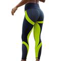 Per donna Pantaloni da yoga Leggings da yoga Fascia Elastica Vita Alta Yoga Allenamento in Palestra Pilates Collant Blocco di colori Nero Giallo Rosso Gli sport Abbigliamento sportivo Elasticizzato
