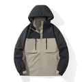 Per uomo Giacca Softshell Giubbino da escursione All'aperto Color Block Antivento Resistente all'acqua Giacca a vento Viaggi Nero Avorio Rosa Cachi