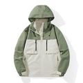 Per uomo Giacca Softshell Giubbino da escursione All'aperto Color Block Antivento Resistente all'acqua Giacca a vento Viaggi Nero Avorio Rosa Cachi